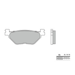 Plaquettes de frein BREMBO - 07YA39 SP - Métal fritté