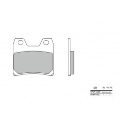 Plaquettes de frein BREMBO - 07YA40 SP - Métal fritté