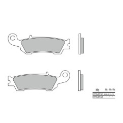 Plaquettes de frein BREMBO - 07YA47 SD - Métal fritté