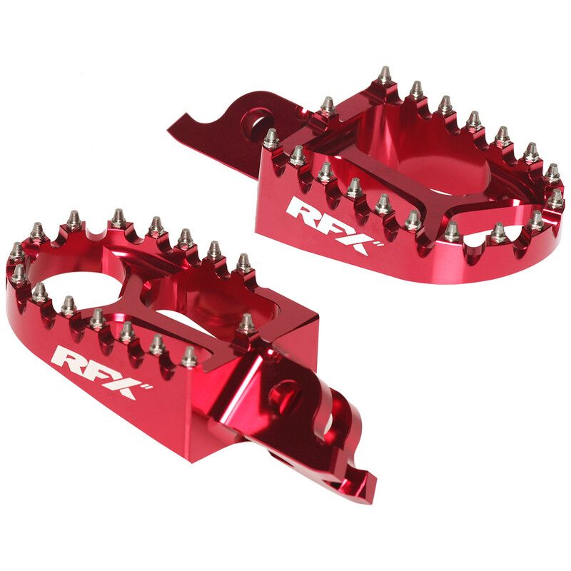 Repose-pieds RFX Pro Series aluminium CNC - rouge Repose-pieds RFX Pro Series aluminium CNC - rouge