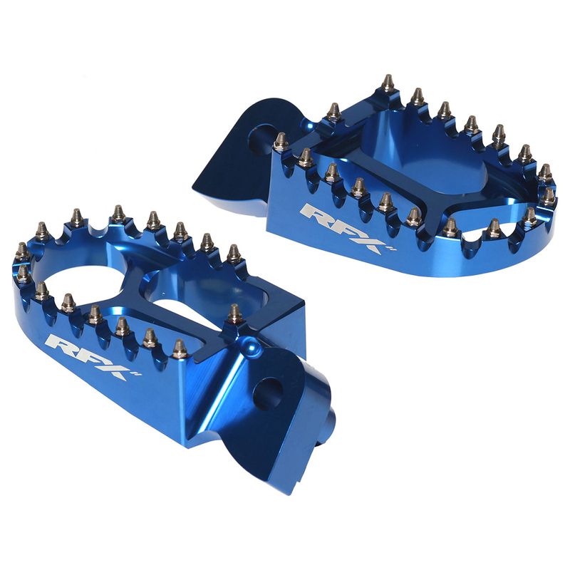 Repose-pieds RFX Pro Series aluminium CNC - bleu