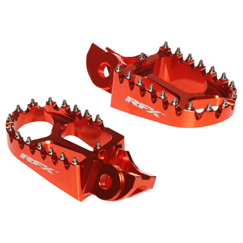 Repose-pieds RFX Pro Series aluminium CNC - orange