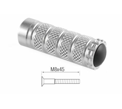 Repose-pieds LIGHTECH M8x45 argent
