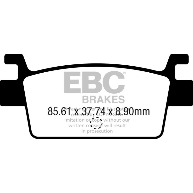 Plaquettes de frein pour scooter en carbone série SFAC