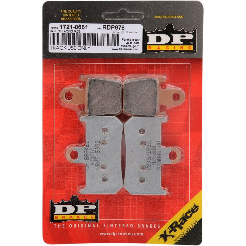 Plaquettes de frein frittées RDP X-Race Titanium