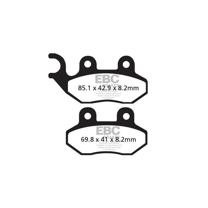 Plaquettes de frein frittées pour scooter série SFA-HH