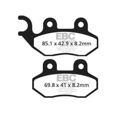 Plaquettes de frein frittées pour scooter série SFA-HH