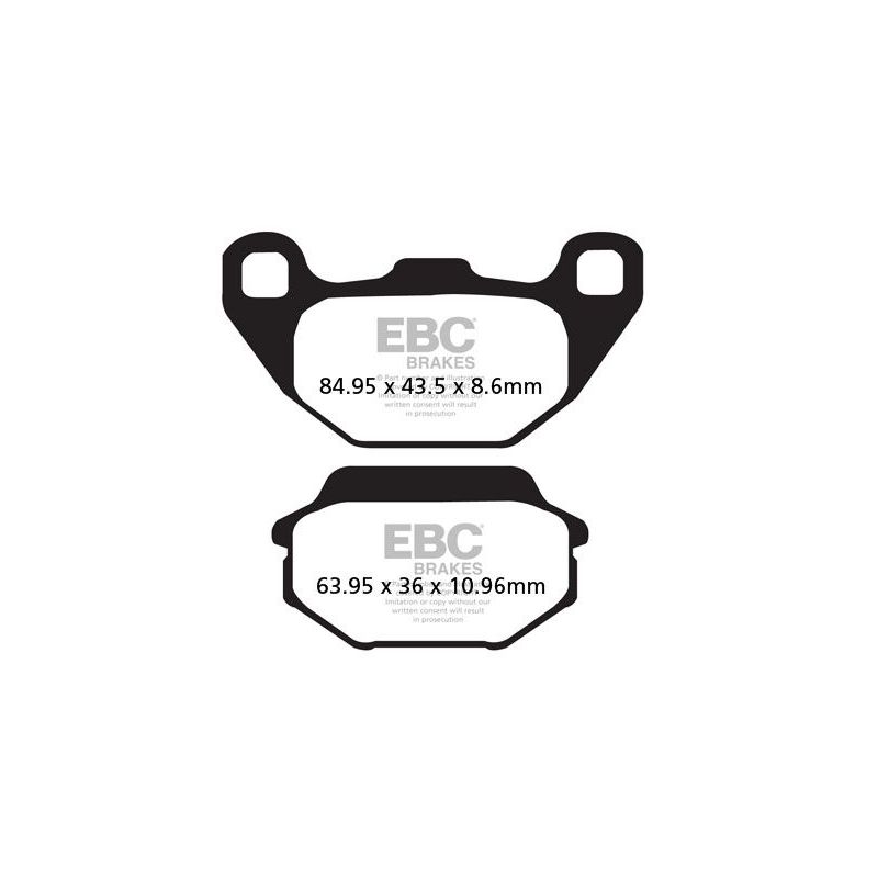 Plaquettes de frein frittées pour scooter série SFA-HH