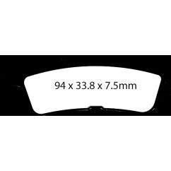 Plaquettes de frein frittées "R" longue durée
