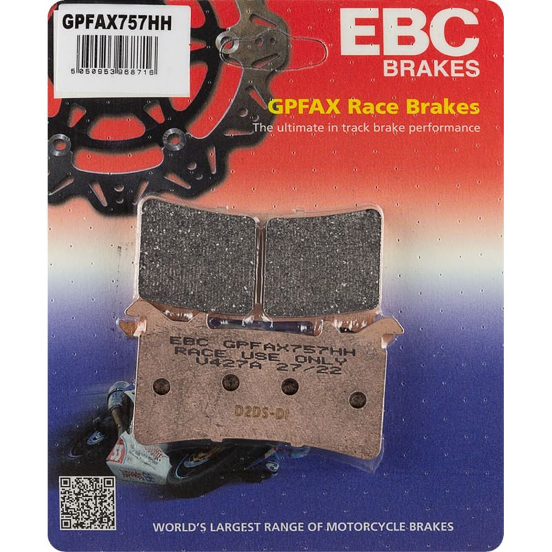Plaquettes de frein frittées série GPFAX Race