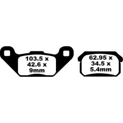 Plaquettes de frein TT Sport Carbon Fusion