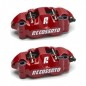 2x Etriers ACCOSSATO Monobloc Forgé - "Color" 4 pistons 34mm - 108mm