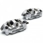 2x Etriers ACCOSSATO Monobloc Forgé - "Color" 4 pistons 34mm - 108mm