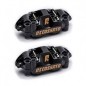 2x Etriers ACCOSSATO Monobloc Forgé - "Color" 4 pistons 34mm - 108mm