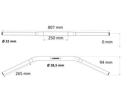 Guidon en aluminium