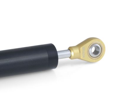 RSC STEERING DAMPER 75MM PROGRESSIVE REVERSED BLACK