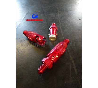 Coupleur Rapide Durite Aviation - ALU - ROUGE - MALE/MALE - GOODRIDGE