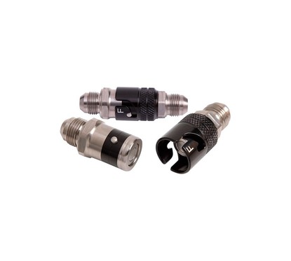 Coupleur Rapide Durite Aviation - ALU - NOIR/TITANE - MALE/MALE - GOODRIDGE 
