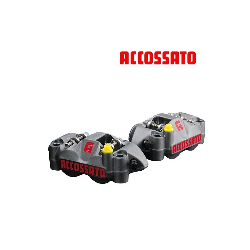 Etrier ACCOSSATO Monobloc Forgé - 4 pistons 34mm - 108mm 