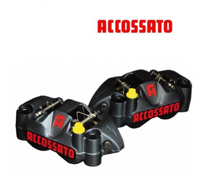 Etrier ACCOSSATO Monobloc Forgé - 4 pistons 34mm - 108mm 