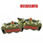 2x Etriers ACCOSSATO Monobloc CNC - 4 pistons 38/34mm - 100mm  