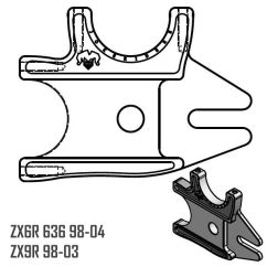 Kit handbrake Double + 296mm NG BRAKE - ZX6R 636 98-04 - ZX9R 98.03