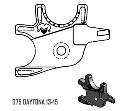 Kit handbrake Double sans disque - 675 ST DAYTONA 13-16