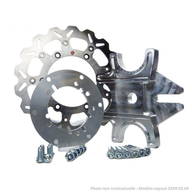 Kit handbrake Triple + 316mm BRAKING - ZX6R 636 98-04 - ZX9R 98.03 Kit handbrake Triple + 316mm BRAKING - ZX6R 636 98-04 - ZX9R 98.03