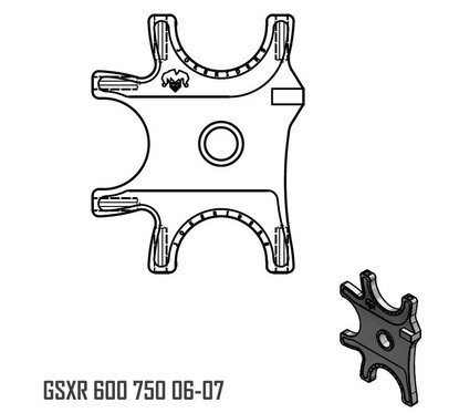 Kit handbrake Triple + 296mm BRAKING - GSXR 600 750 06-07