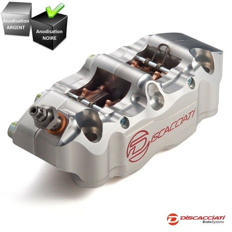 Etrier AV Radial 130mm DISCACCIATI - 4P - CNC - Noir