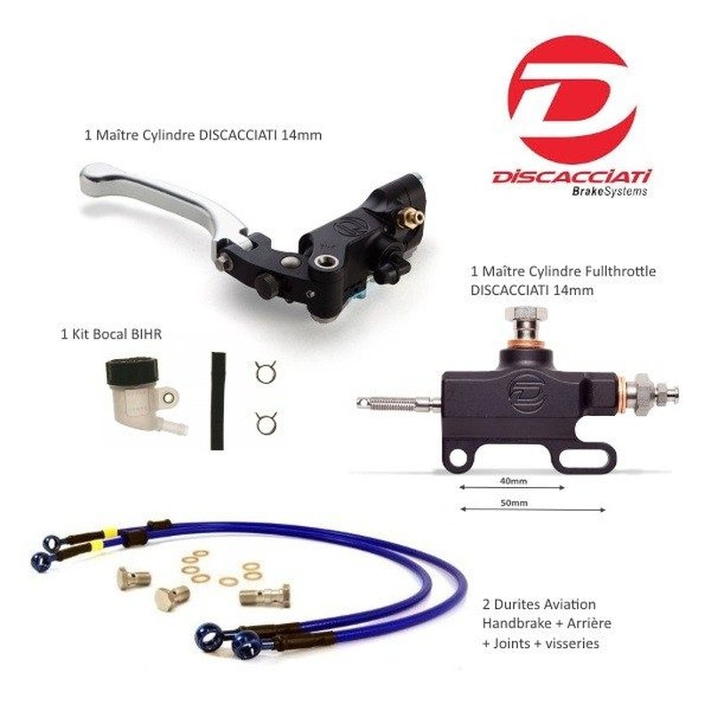Kit Handbrake Universel DISCACCIATI Taillé masse ø14mm Kit Handbrake Universel DISCACCIATI Taillé masse ø14mm