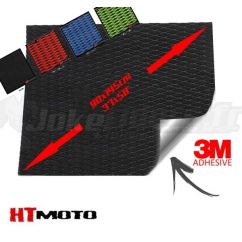 Grande Plaque de Grip 90x145cm HTMOTO - NOIR & BLEU