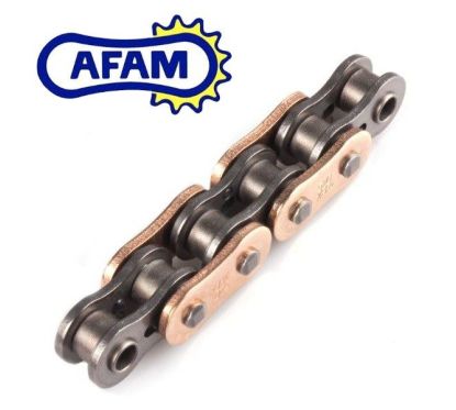Chaine AFAM 520XSR-G Or - 122 Maillons - Att. Rivet