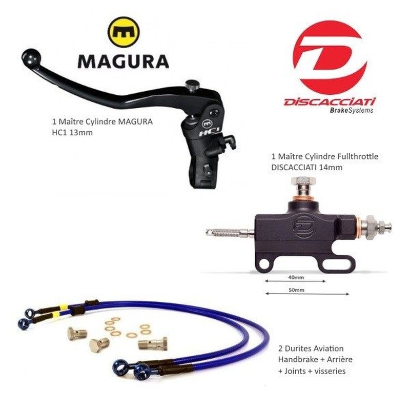 Kit Handbrake Universel MAGURA HC1 ø13mm / DISCACCIATI Taillé masse ø14mm Kit Handbrake Universel MAGURA HC1 ø13mm / DISCACCIATI Taillé masse ø14mm