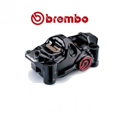 PACK BREMBO 2 ETRIERS .484 CNC RADIAUX NOIR 4X32 ENTRAXE 100