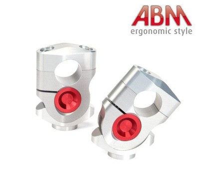 Pontets ABM VarioRiser 22,2mm - ALU - Axe : ROUGE
