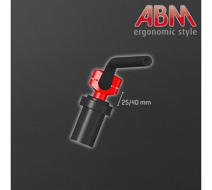 Pontets ABM Booster 28,6mm - Rehausse 40mm - NOIR