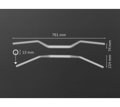 Guidon ABM Booster Superbike 0429 - Bleu - 28,6mm