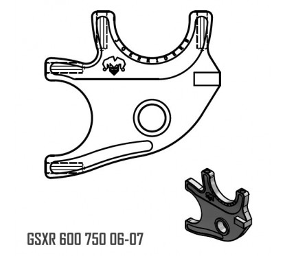 Platine Double - GSXR 600 750 06-07