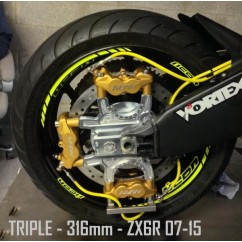 Platine Triple - ZX6R 636 98-04 - ZX9R 98-03