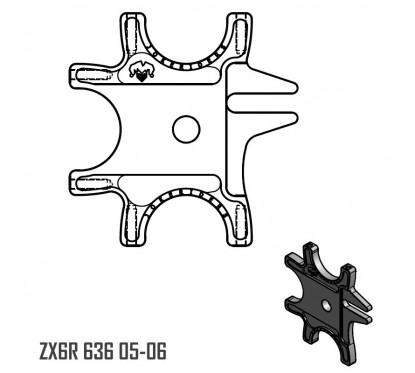 Platine Triple - ZX6R 636 05-06