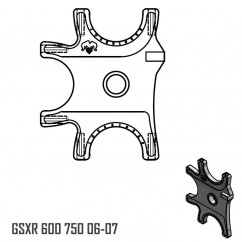 Platine Triple - GSXR 600 750 06-07