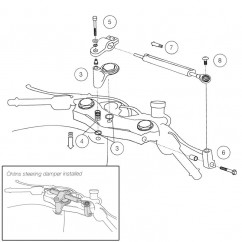 Amortisseur de direction transversal OHLINS R6 2006-2018