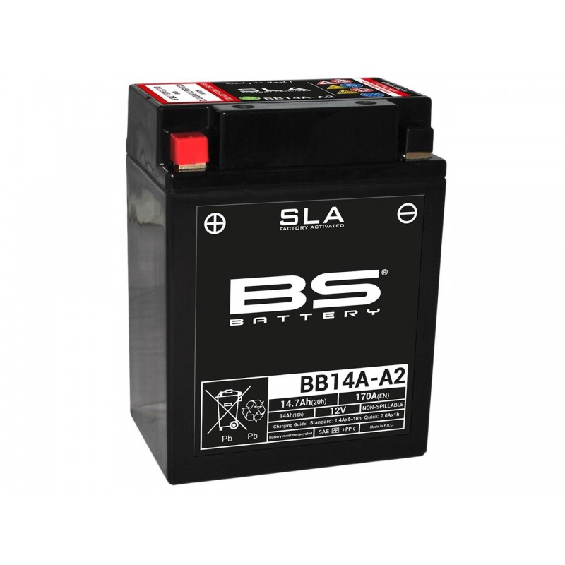 Batterie BS 12v - 14ah - BB14A-A2 - 134*88*176