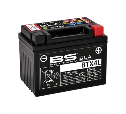 Batterie BS 12v - 3ah - BTX4L - 113*70*85