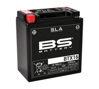 Batterie BS 12v - 14ah - BTX16 - 150*87*161