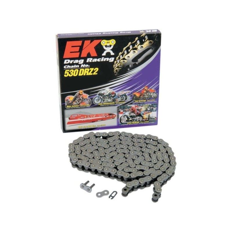 Chaine EK 530 - DRZ2 - 150 Maillons - Grise - Att.Rapide