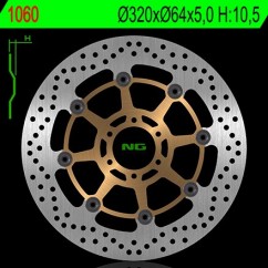 Disque avant NG BRAKE APRILIA  AF1 125 Futura 90-92 (3501060) Rond - Semi Flottant