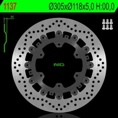 Disque avant NG BRAKE BMW  R 8 50 R 94-01 (3501137) Rond - Semi Flottant