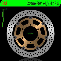 Disque avant NG BRAKE HONDA  CBR600FS, 01-06 (350643) Rond - Semi Flottant